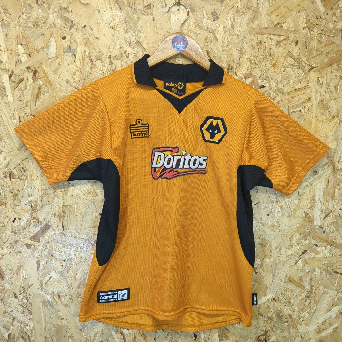 Wolverhampton Wanderers Wolves 2002-2004 Admiral Football Home Top Kids 11-12