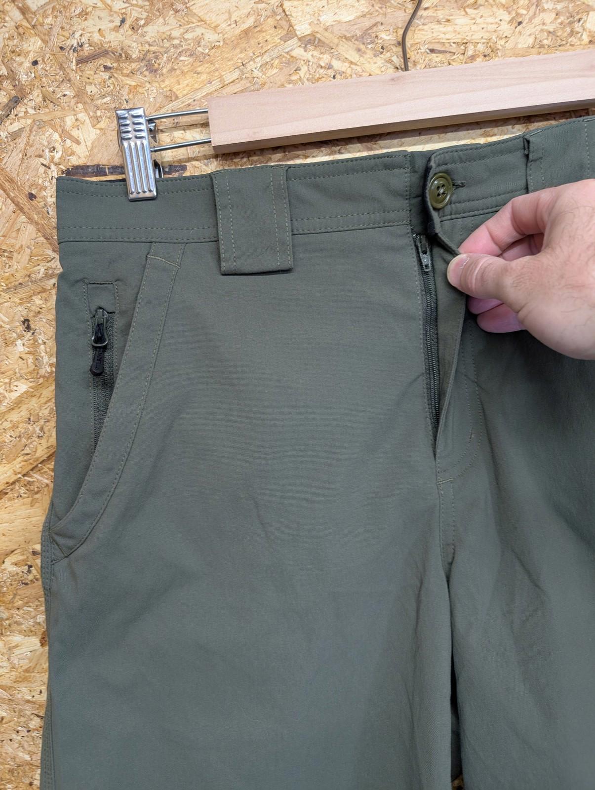 Filson Outdoorsman Shorts Medium 32 34 Cargo Elastic Waist Evergreen Khaki