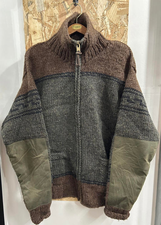 Filson Knitted Mens Large Limited Edition Wool Cowichan Cardigan Jumper