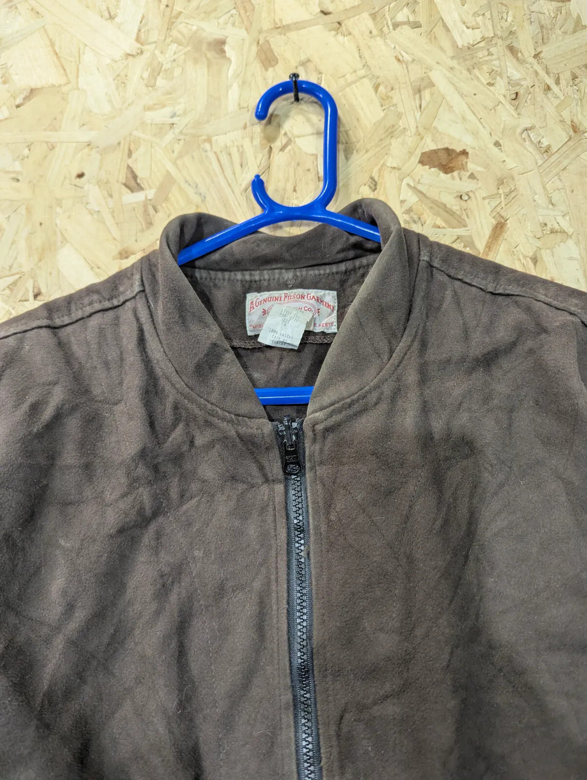Filson Moleskin Jacket Mens Medium Brown Cotton Workwear Utility USA 152 Liner