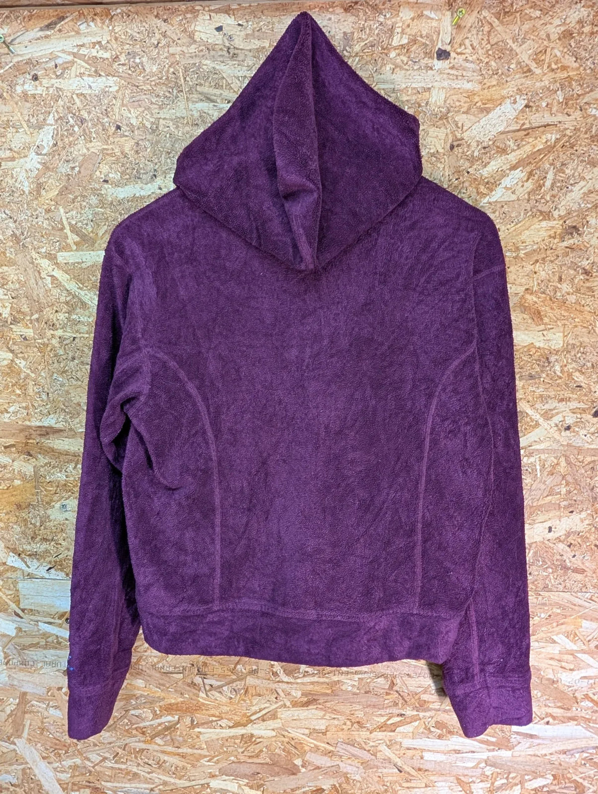Patagonia Rhythm Fleece Jacket Womens Medium Purple Full Zip Hooded Walking Y2K