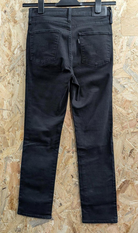Levis 311 Shaping Skinny Jeans Size 6 W24 L29 Women Black Stretch Denim Red Tab