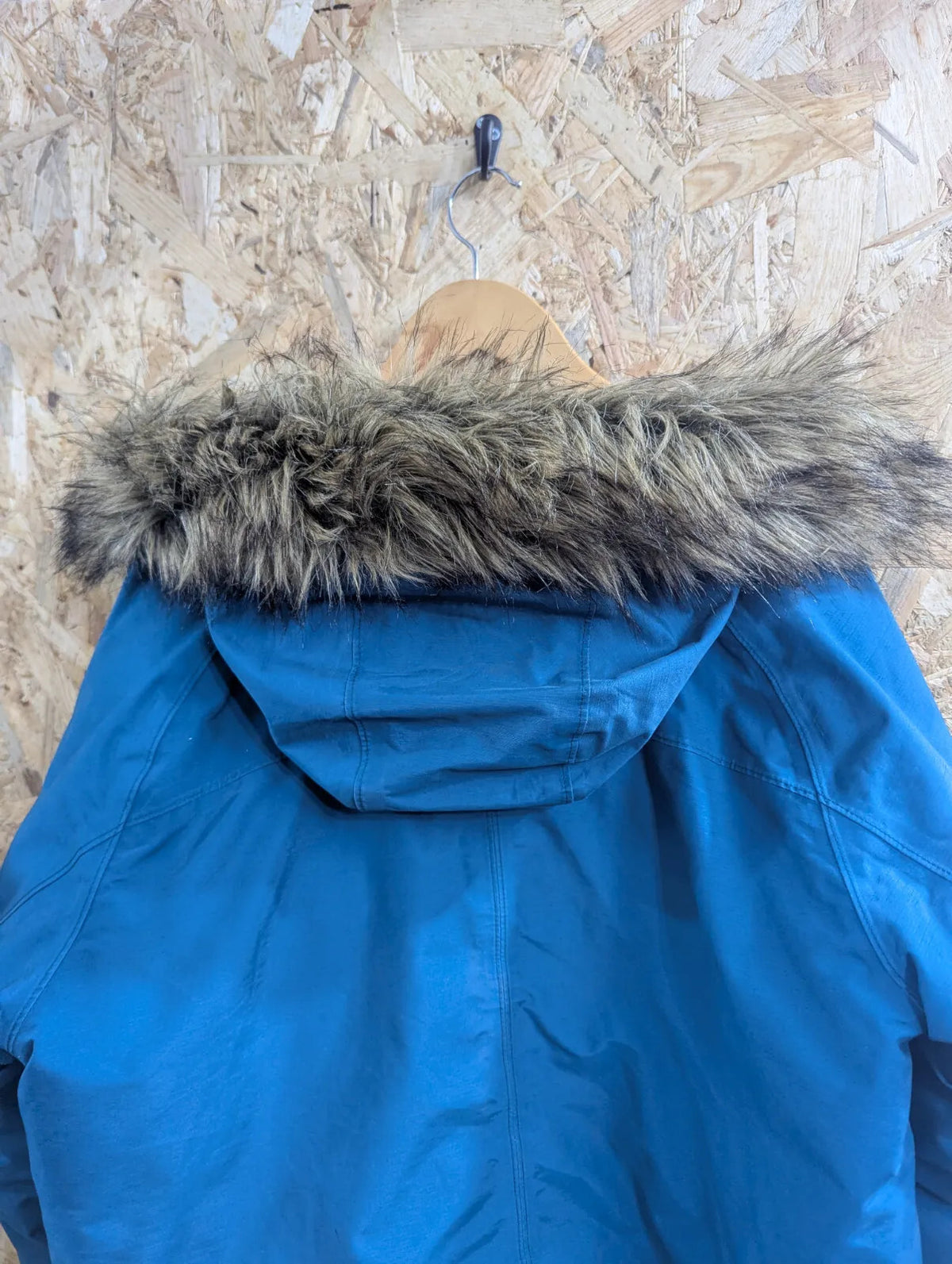 Timberland Down Filled Parka Mens Turquoise Large Blue Down HyVent Waterproof