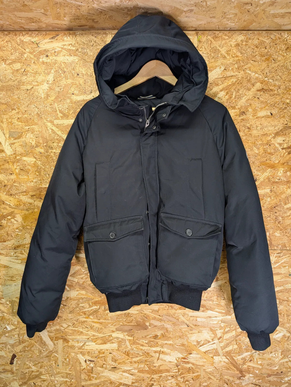 Pyrenex Mistral Padded Jacket Mens Medium Black Down Puffer Insulated Hooded