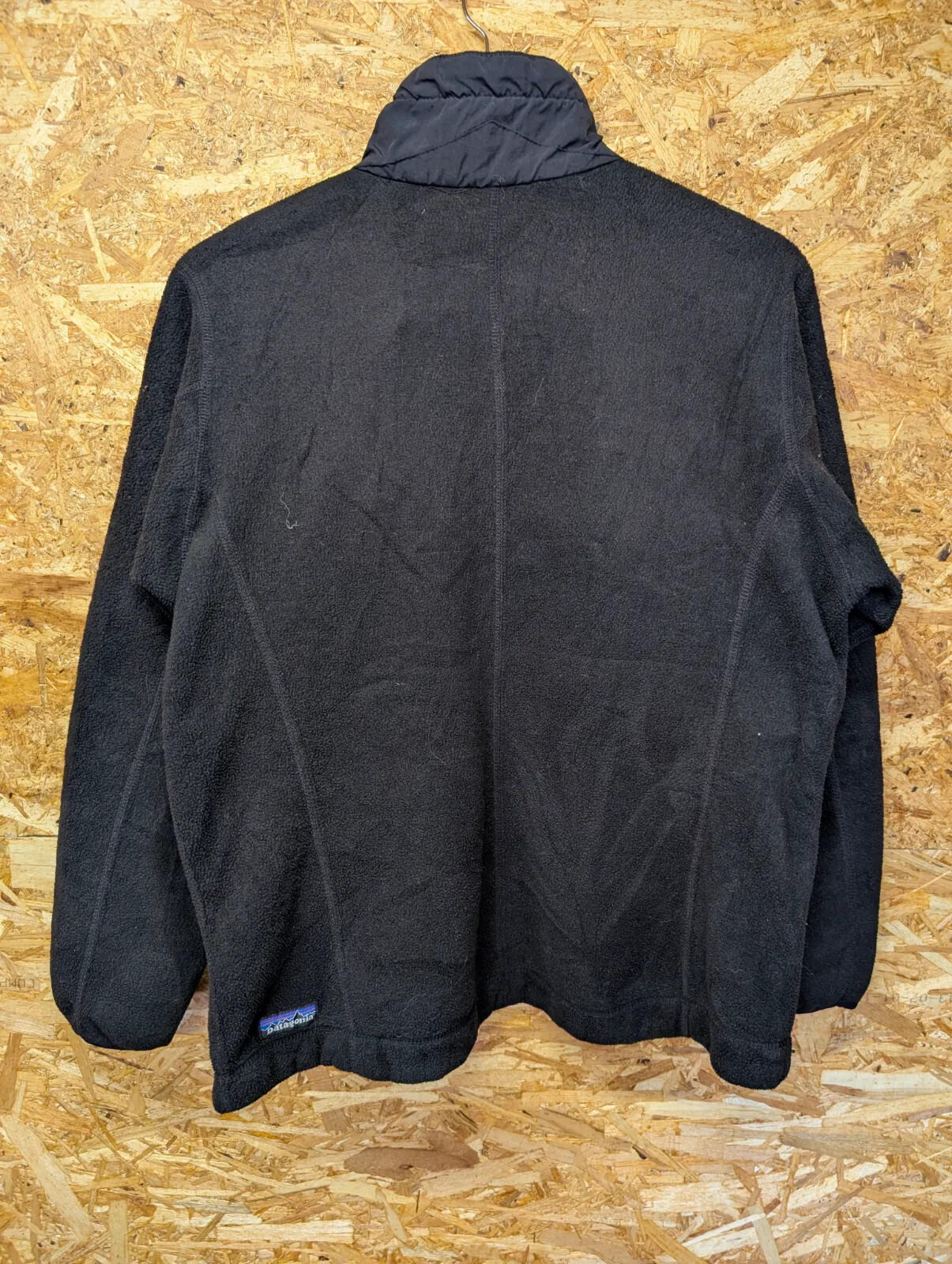 Vintage Patagonia Synchilla Fleece Jacket Womens Large Black Zip USA Made 90s