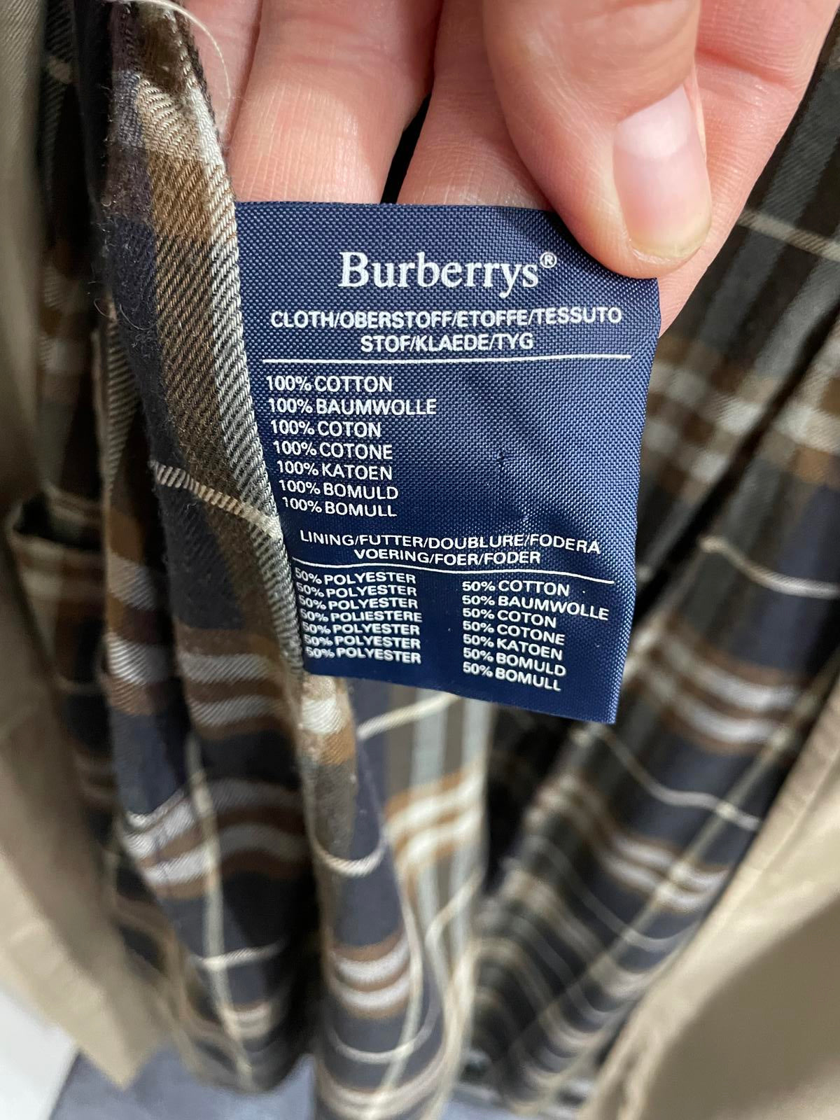 Burberry Trench Coat Size 2XL 50 Mac Long Traditional Nova Style G91A