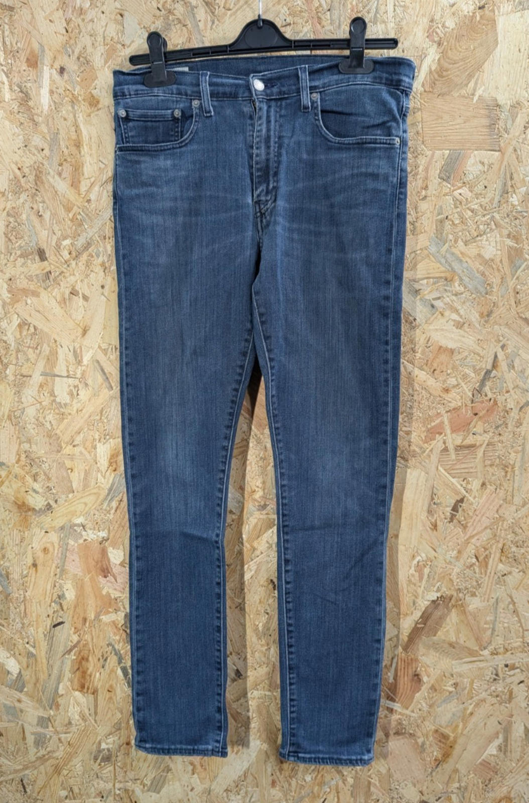 Levis 510 Skinny Jeans W29 L32 Men Navy Blue Rock Stretch Premium Big E Red Tab