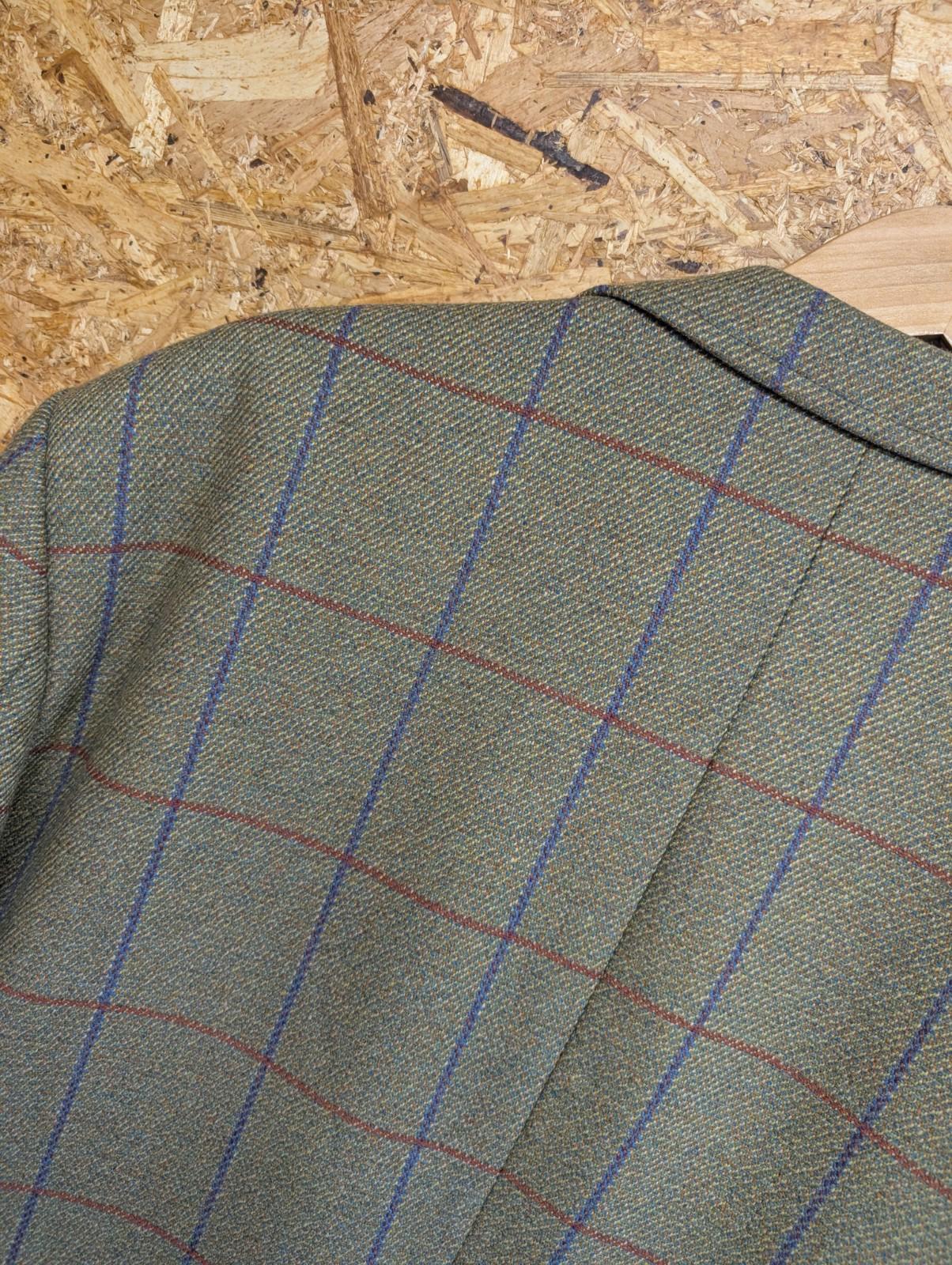 Currey Plaid Wool Jacket XL Men Khaki Green Brown Derby Vintage Country Blazer