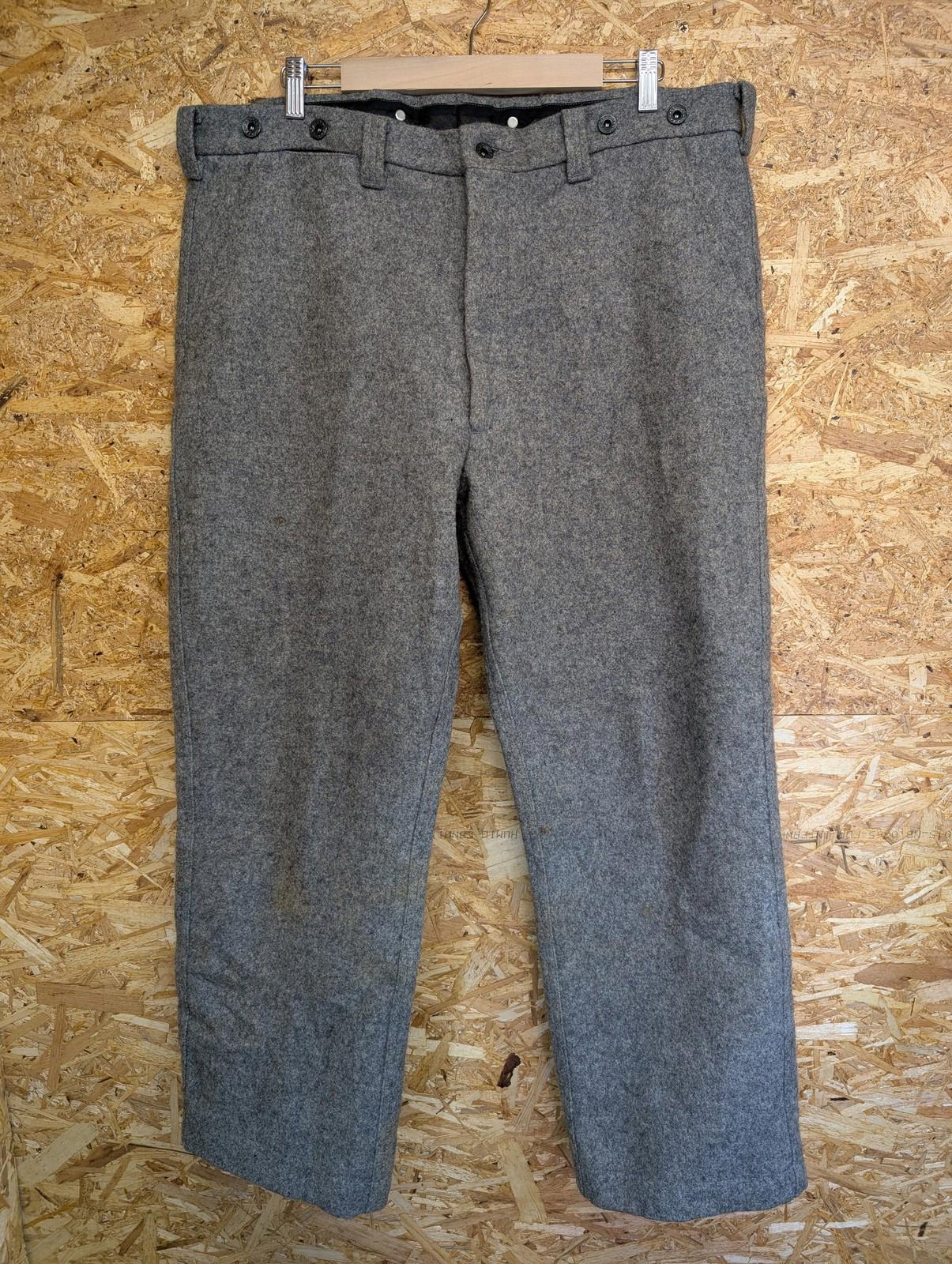 Filson W40 L30 Mackinaw Wool Work Pants Lot 89 Trousers Heather Grey Vintage USA