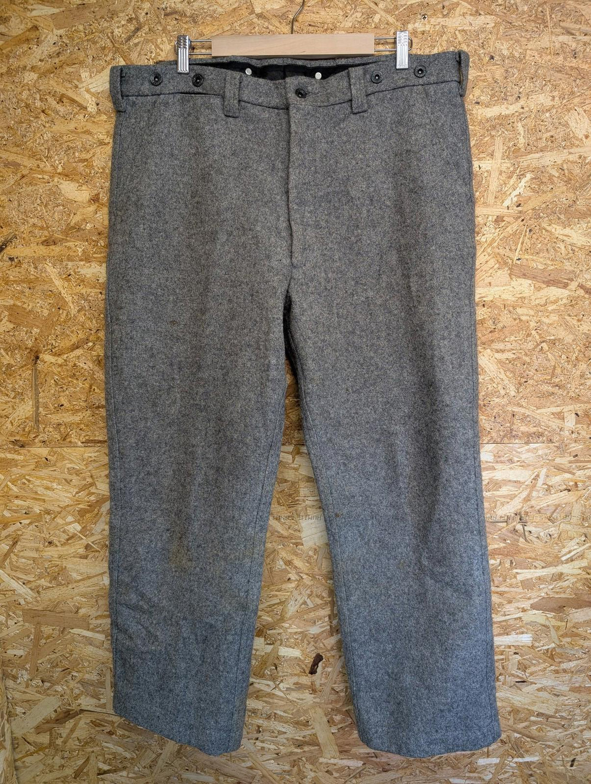 Filson Mackinaw Wool Work Pants W40 L30 Lot 89 Trousers Heather Grey Vintage USA
