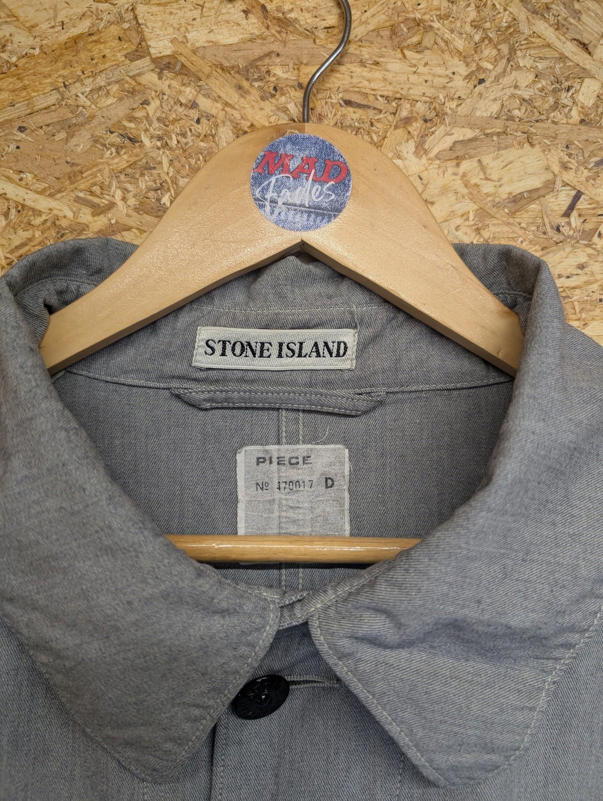 Stone Island 1999 Overshirt Jacket XXL Casual Grey Cotton Blend Chore Italy