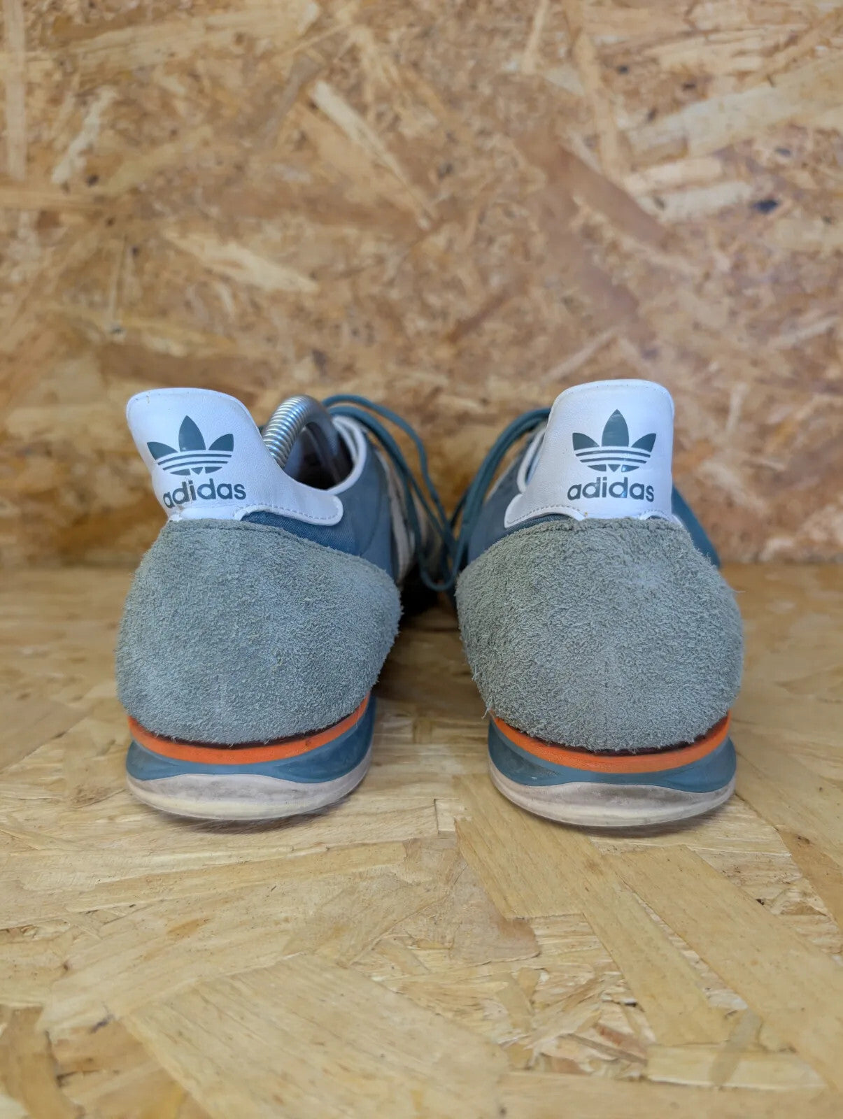 Adidas Originals SL 72 Trainers Mens UK 10.5 Blue Teal Green Suede OG Casuals Oi