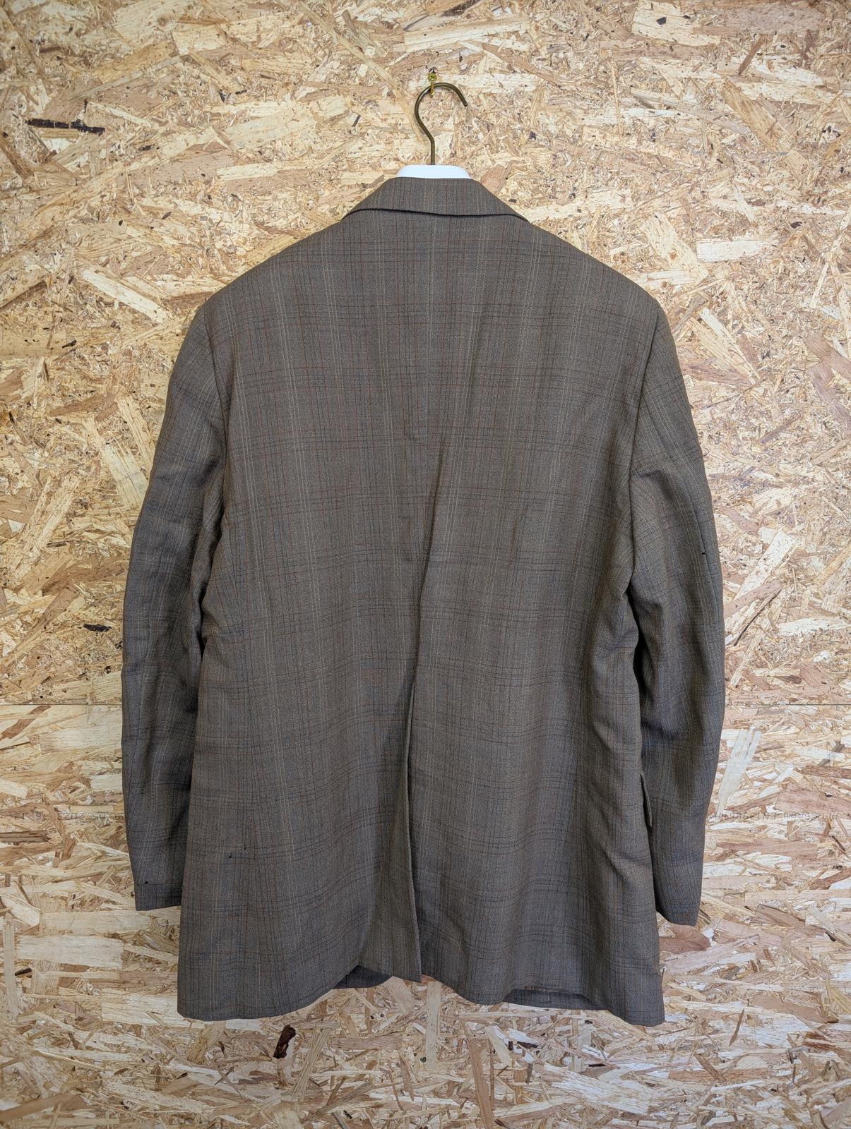 Burberry Size 40 Medium Blazer Jacket Wool Vintage 80s Brown Check