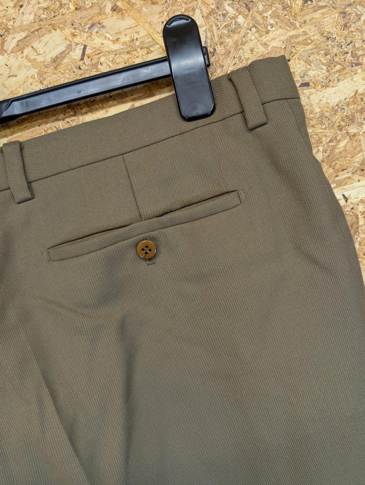 Burberry Brumby Trousers Mens W38 Button Fly Beige Oatmeal Cotton Blend Vintage