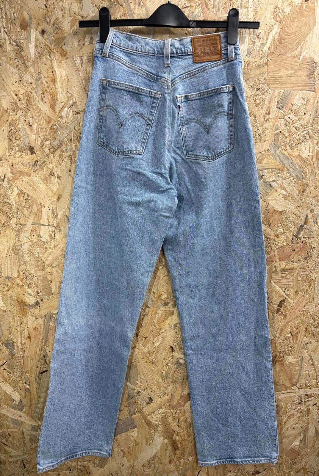 Levis 501 High Waisted Straight Jeans Size 8 W26 L30 Women Light Blue Button Fly