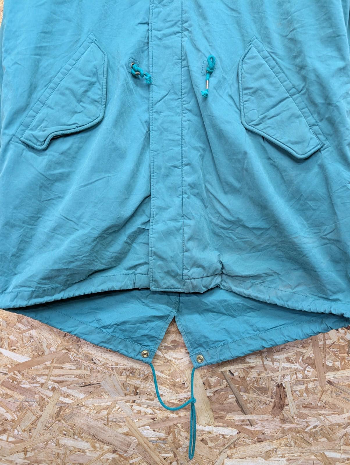 Scotch & Soda Parka Coat Large Men Snorkel Hood Fishtail Lined Mod Green Canvas