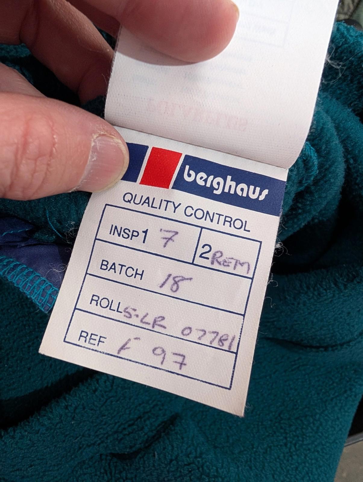 Berghaus 90s Fleece Jacket Large Men Polartec Vintage Full Zip Teal Green Hiking