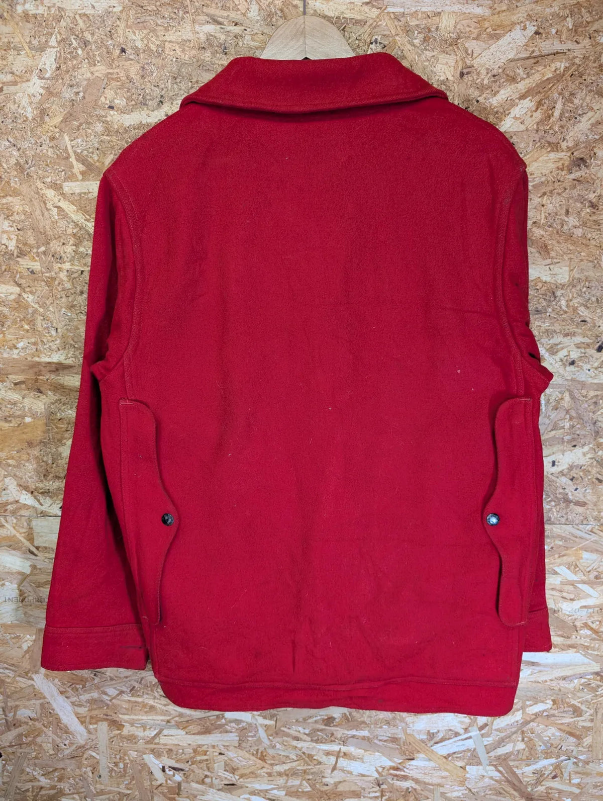 Filson Mackinaw Wool Cruiser Jacket Men Medium Red USA Union Made Vintage 60s