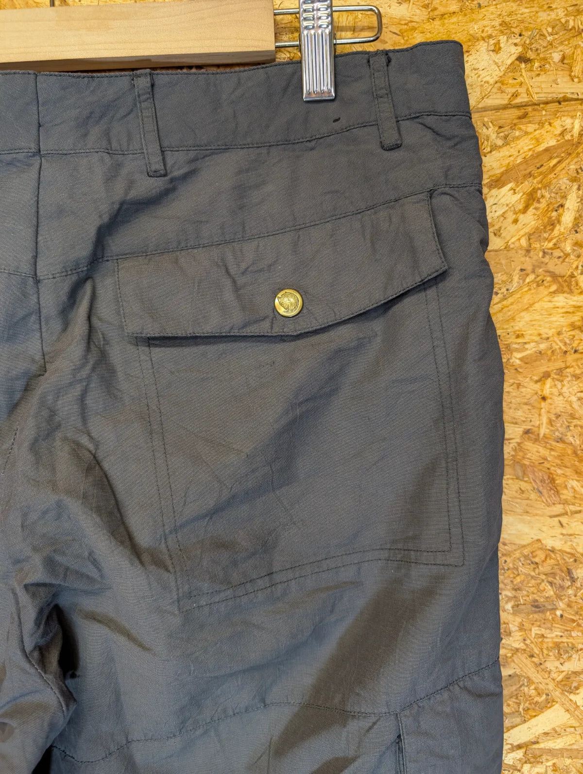 Fjallraven Cargo Trousers Mens W34 L34 Dark Grey Cotton Straight Hiking Walking