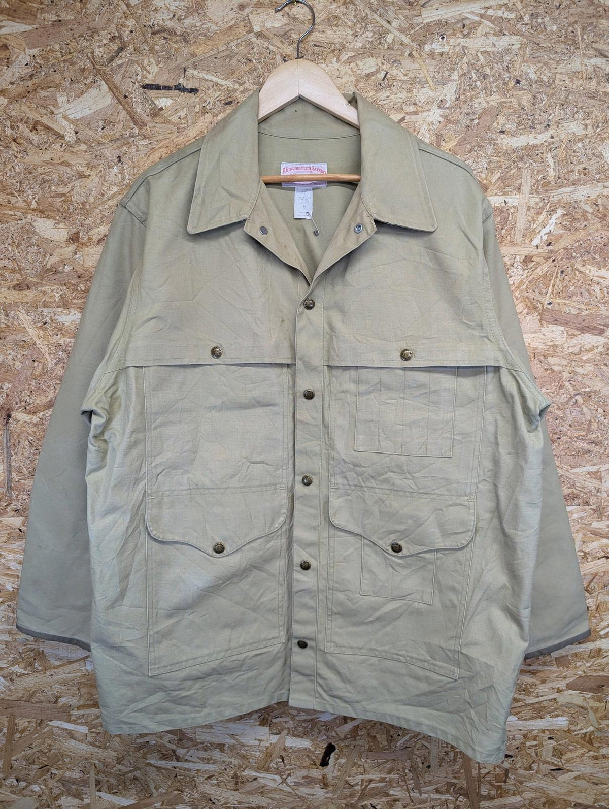Filson Dry Cotton Cruiser Jacket 2XL 46 Men Packer Double Tan USA Made Vintage