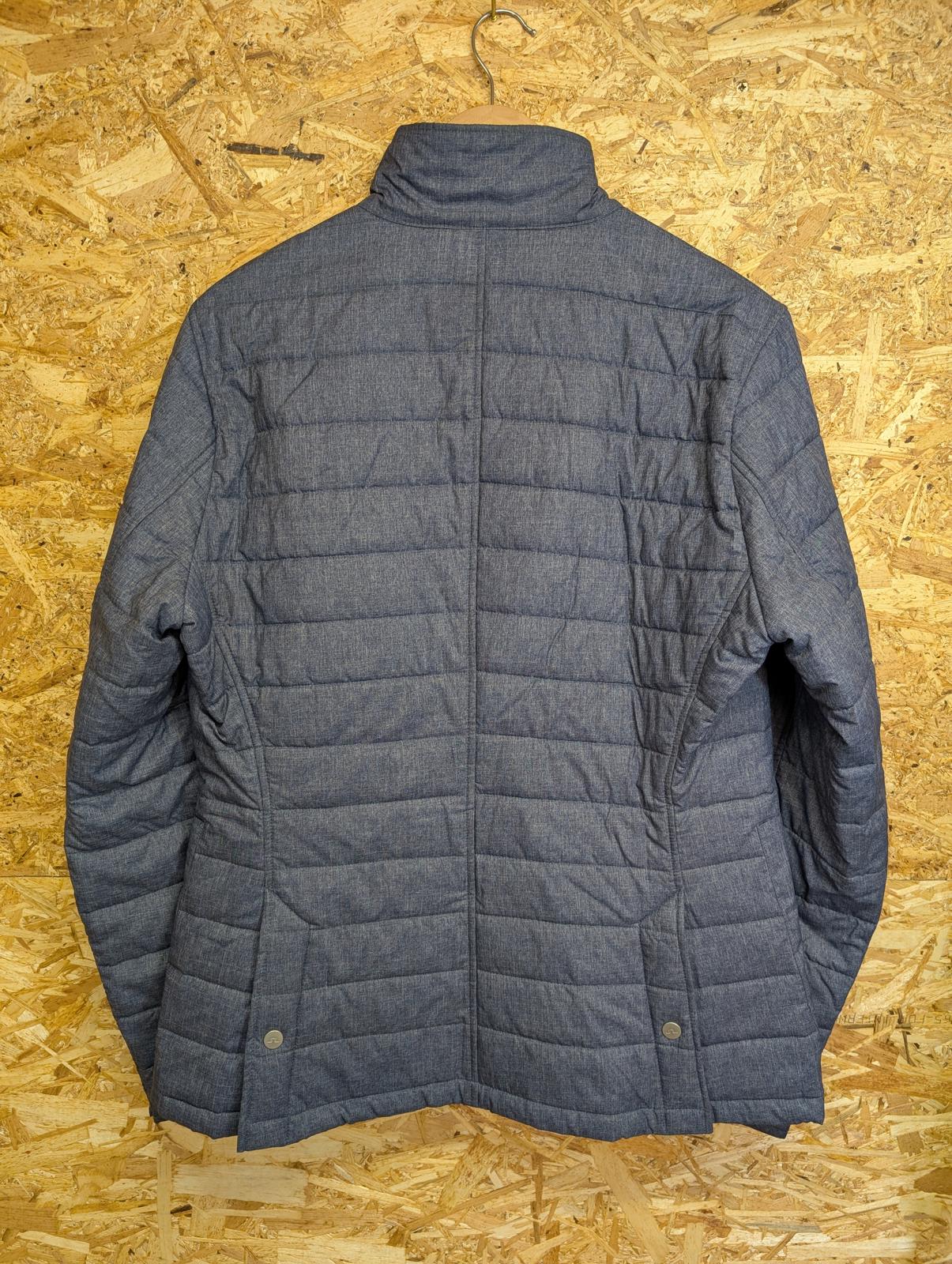 J Lindeberg Bomber Jacket Medium Padded Golf Windpro Melange Lazer Blazer Blue