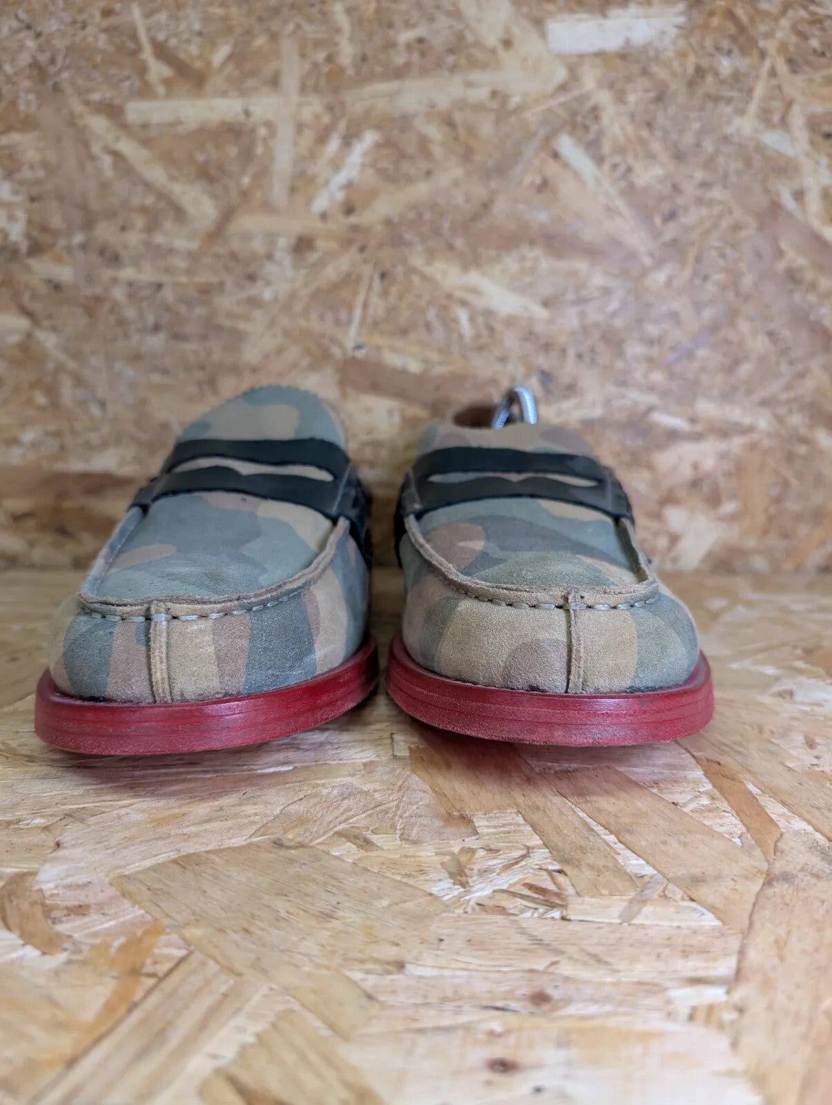 Tommy Hilfiger Collection Penny Loafer Mens UK 10.5 Camo Slip On Casual Leather