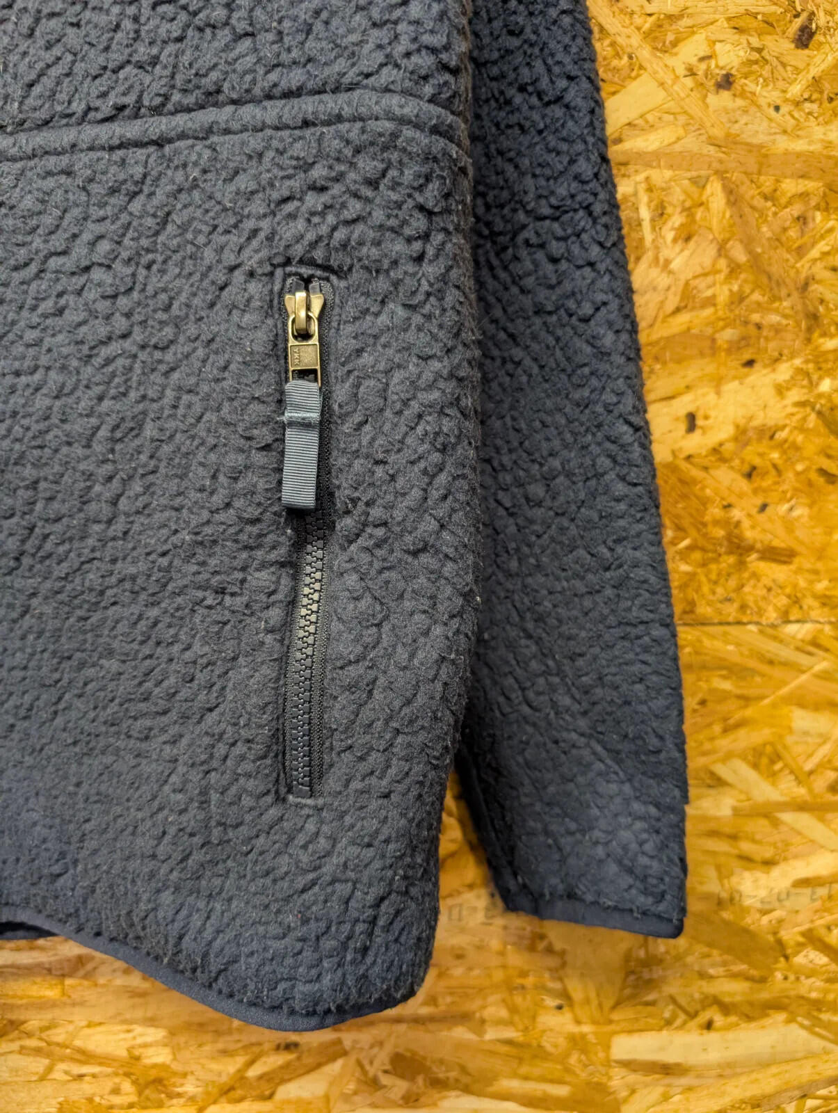 Patagonia Deep Pile Fleece Womens XS Navy Blue /4 Zip Pullover Retro-X Snap-T