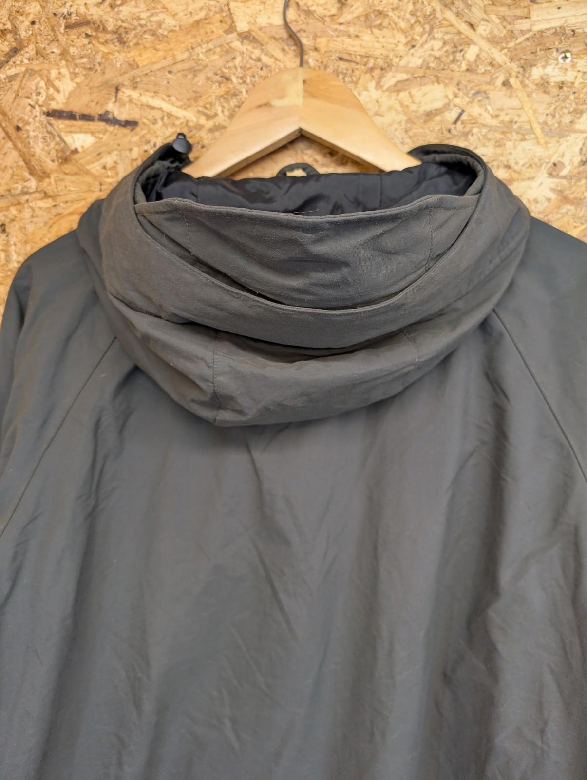 Carhartt Wax Lined Parka Jacket Large Men Hooded Nylon Casual Dark Green Khaki