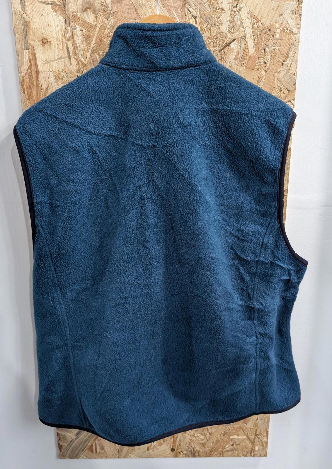 Woolrich Fleece Gilet XL Women Vest Teal Blue Front Zip Layer Bodywarmer Walking