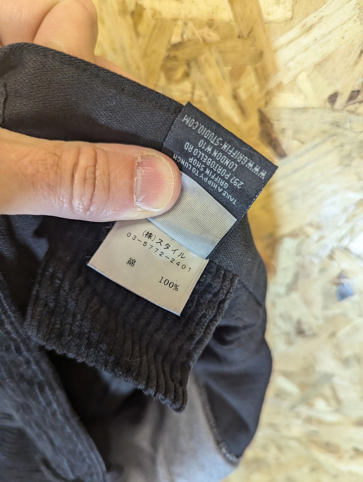 Griffin Biker Zipper Trousers W30 L34 Pants Baggies Black Corduroy Biker Pants