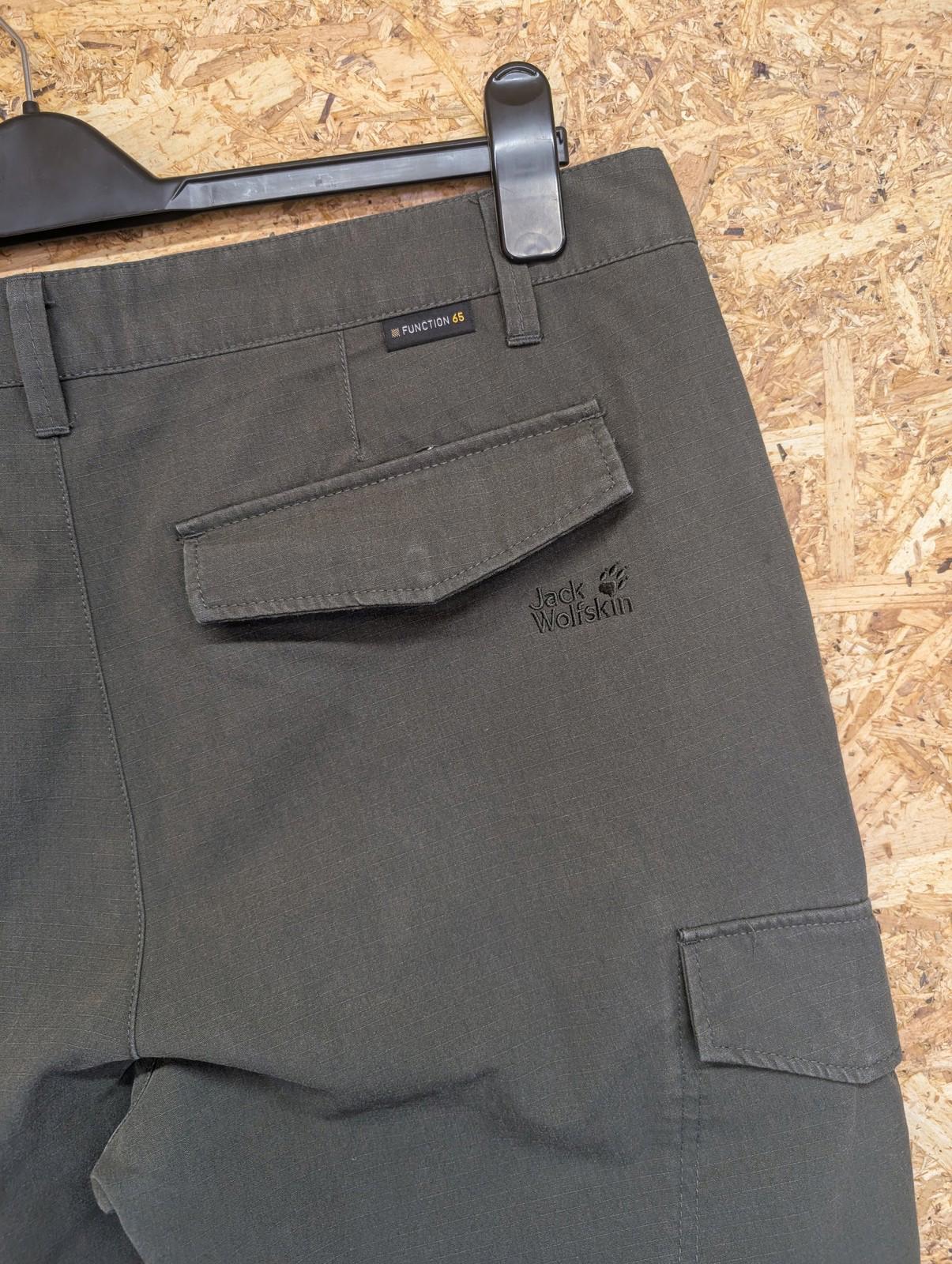 Jack Wolfskin Cargo Trousers W36 L33 Men Utility Ripstop Khaki Green Function 65