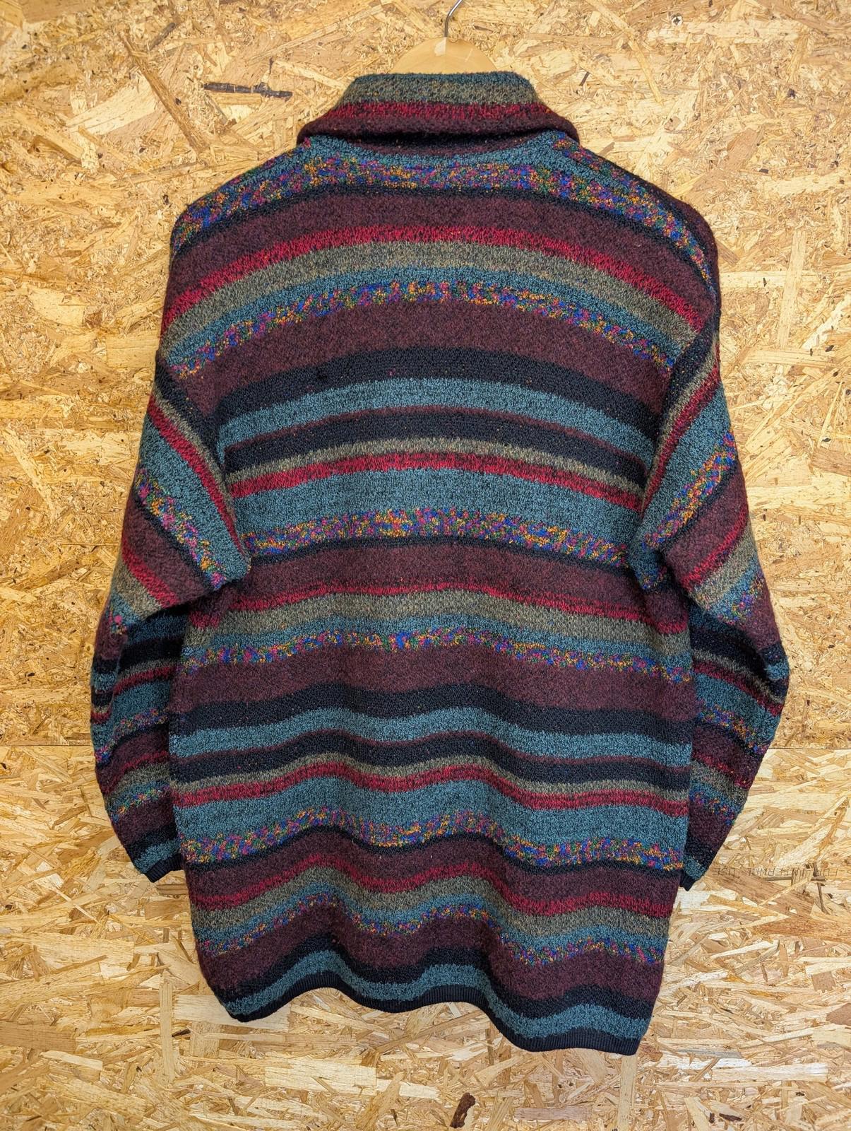 Missoni Cardigan Size Large Women Multicoloured Wool Striped Italy Longline