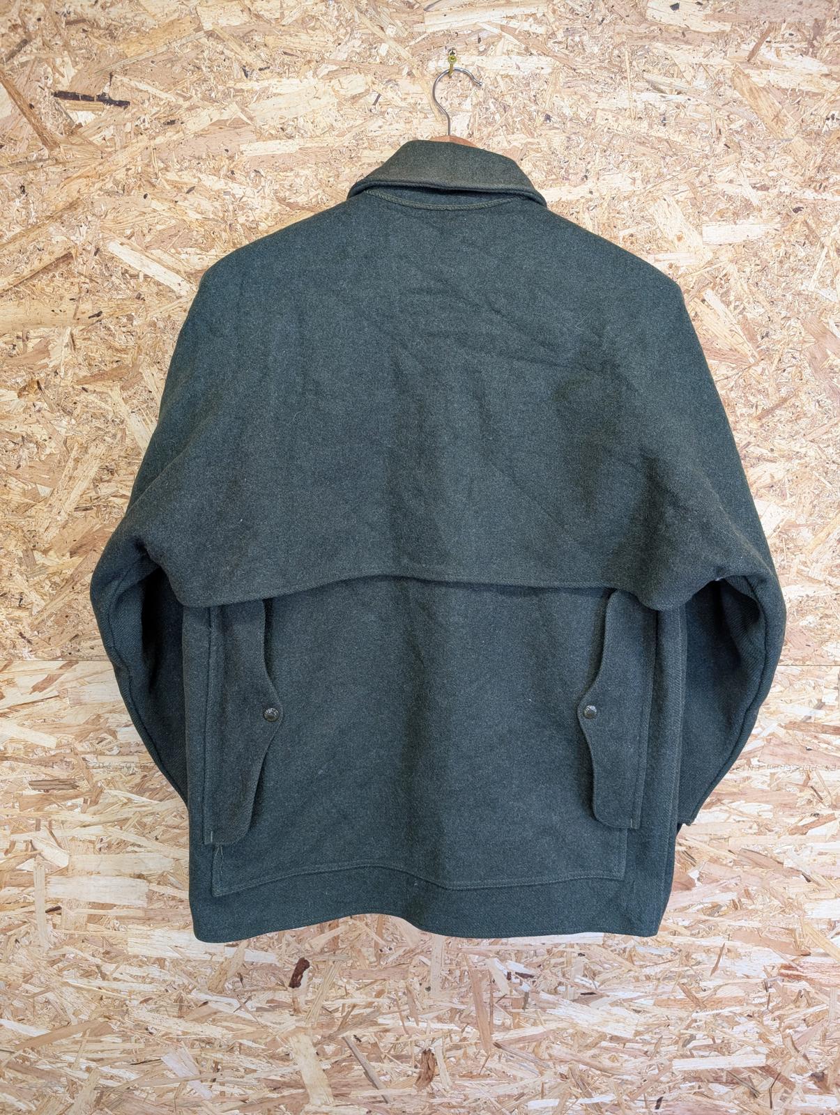 Filson Double Mackinaw Size Medium 40 Wool Jacket Forest Green Made USA Lot 83