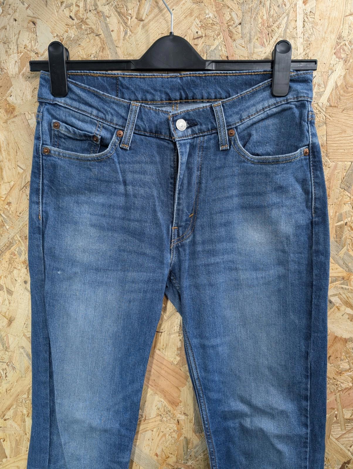 Levis 511 Slim Blue Jeans W30 L32 Men Straight Fit Red Tab Zip Fly Stretch Denim