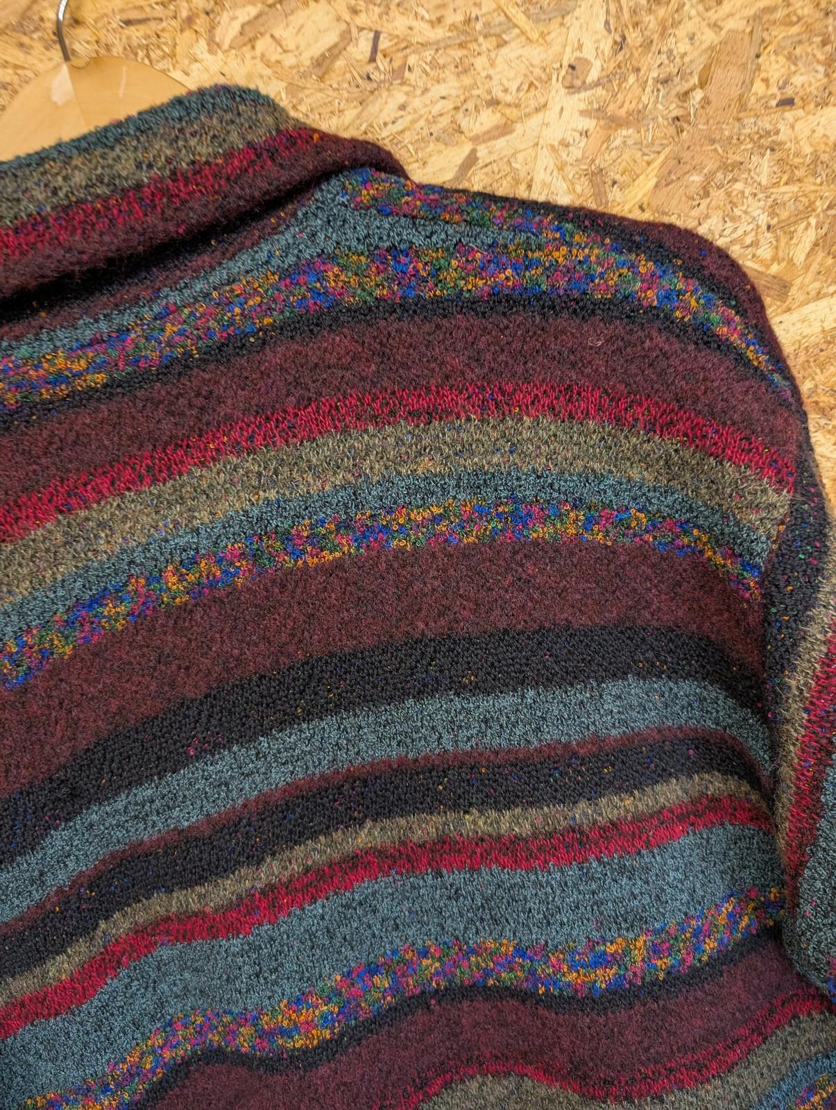 Missoni Cardigan Size Large Women Multicoloured Wool Striped Italy Longline