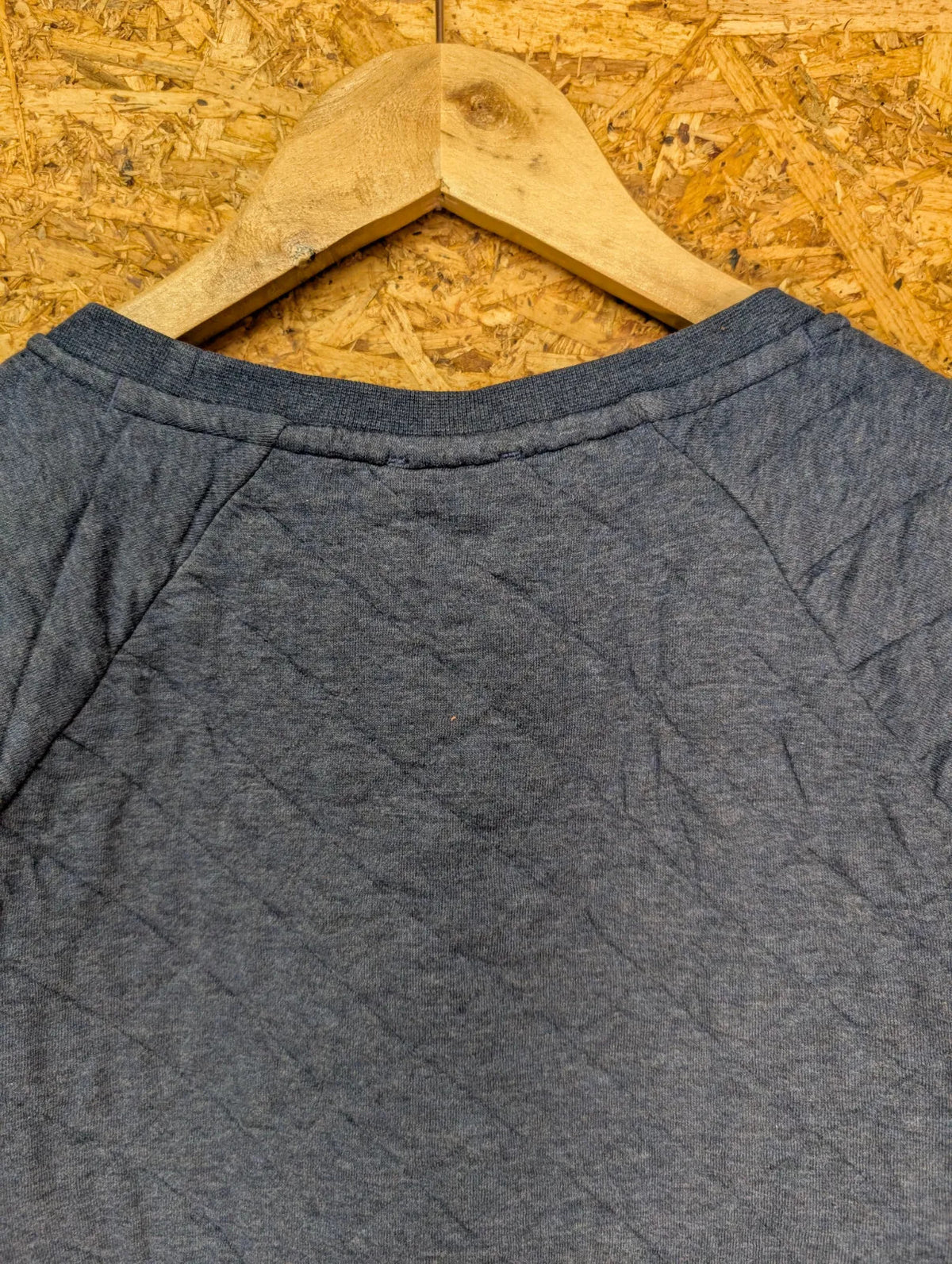 Patagonia Crewneck Sweatshirt Womens Small Blue Quilted Organic Cotton Pullover