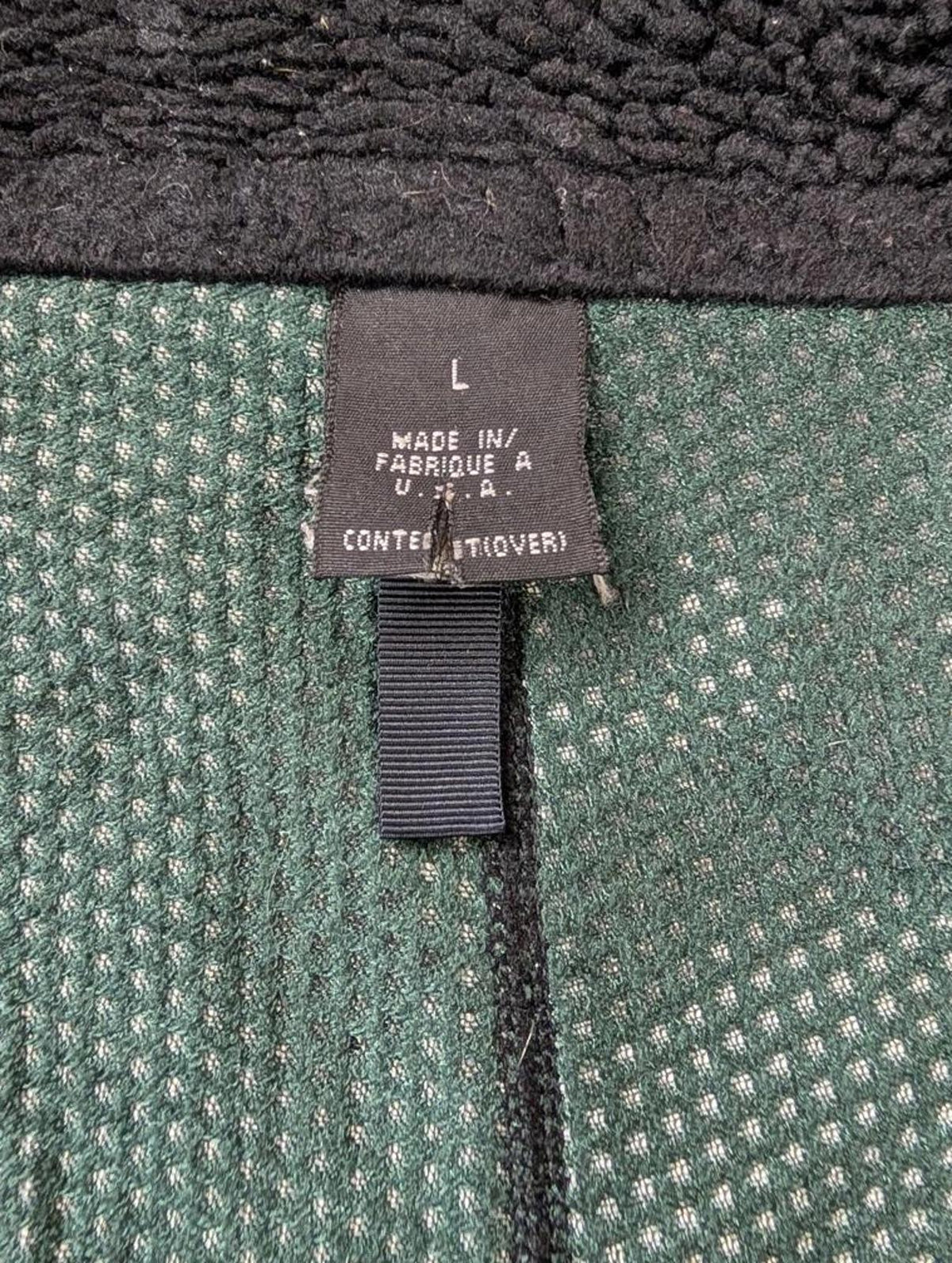 Patagonia Retro X Deep Pile Fleece Large Men 90s USA Black Sherpa Full Zip