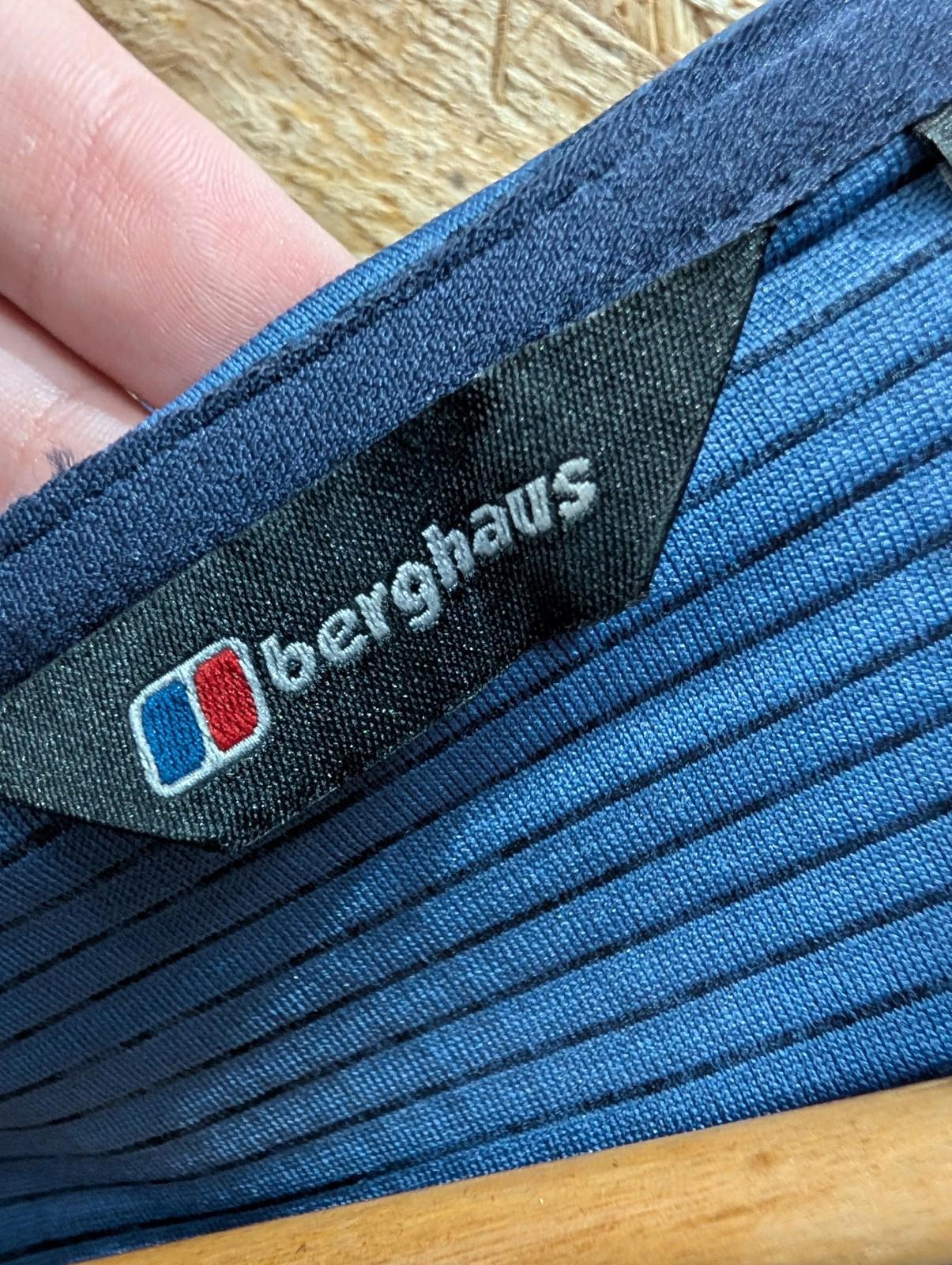 Berghaus Track Jacket UK 10 Women Activewear Mid-Length Blue Polyester Hooded