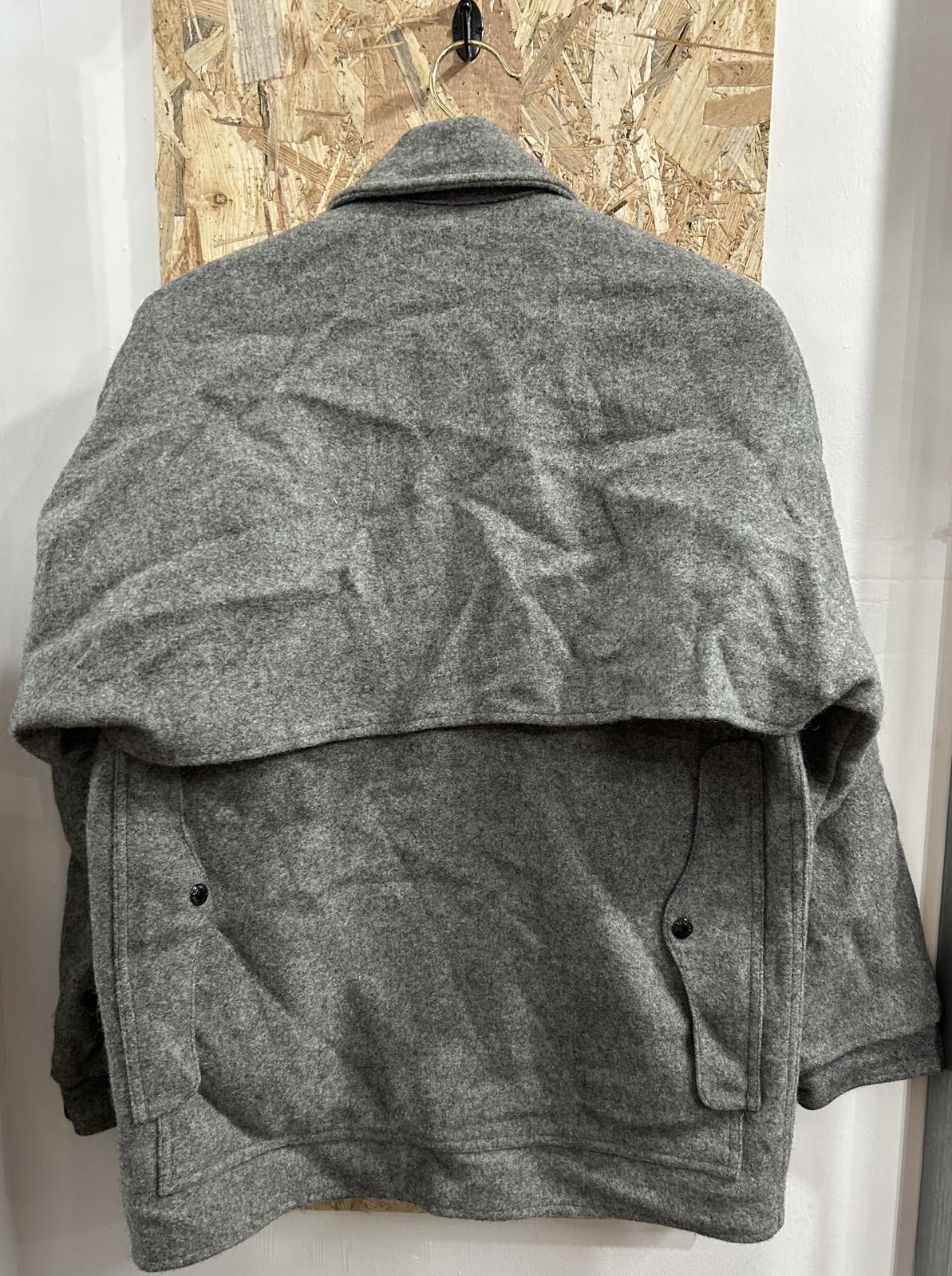 Filson Double Mackinaw Size Medium 40 Wool Jacket Heather Grey Made USA Lot 83
