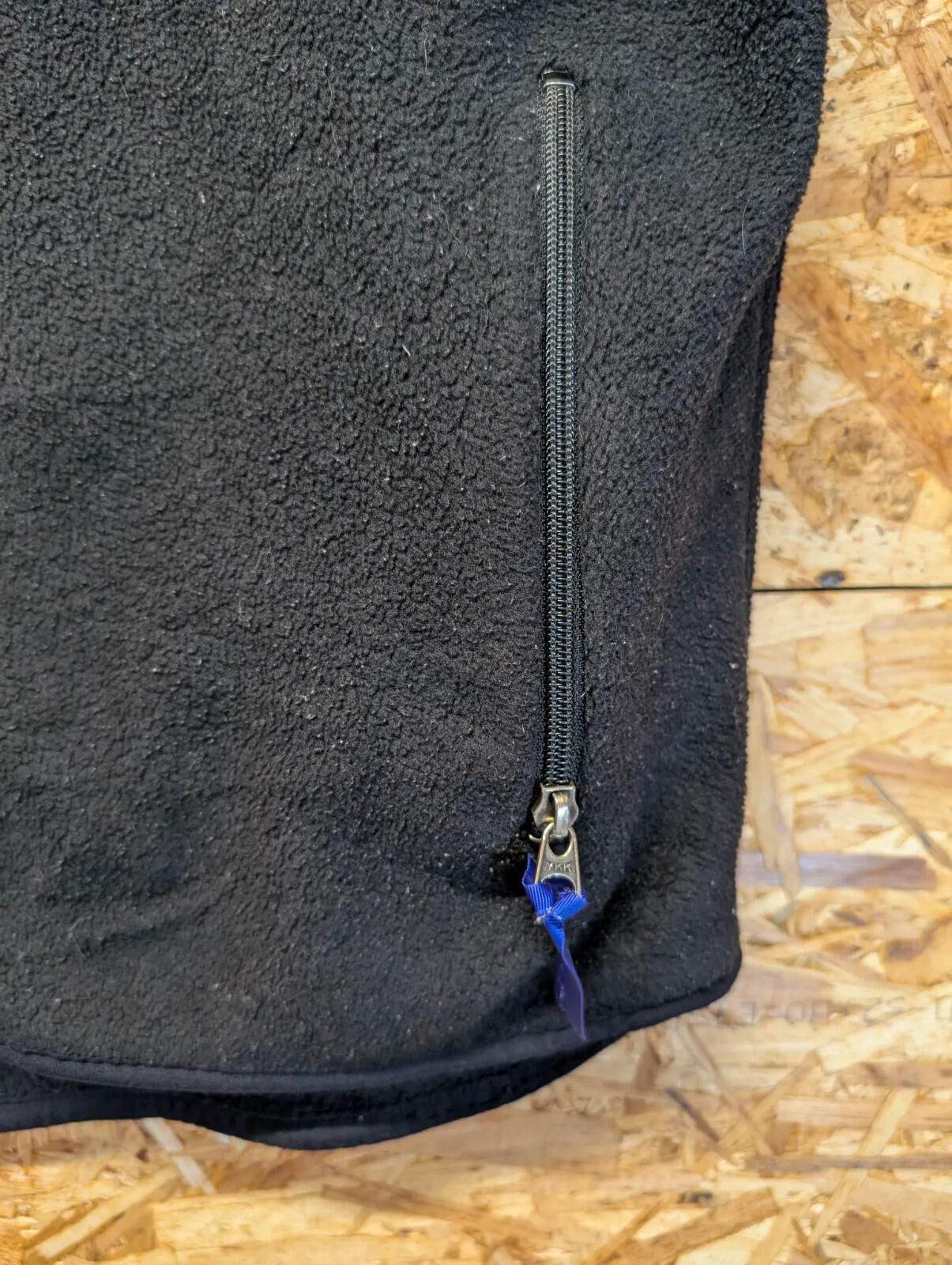 Vintage Patagonia Vest Fleece Mens Medium Black Full Zip USA Made 90s Gilet