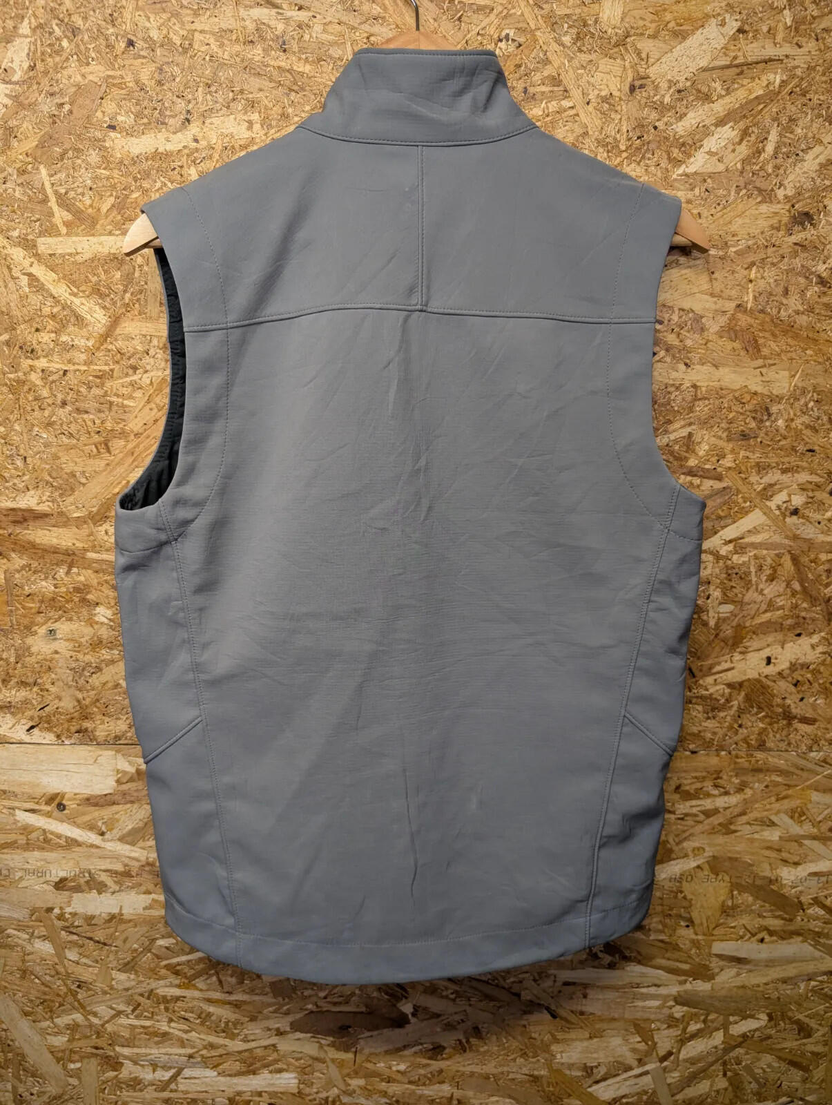 Patagonia Adze Fleece Vest Men Small Grey Polartec Zip Stretch Gilet Body Warmer