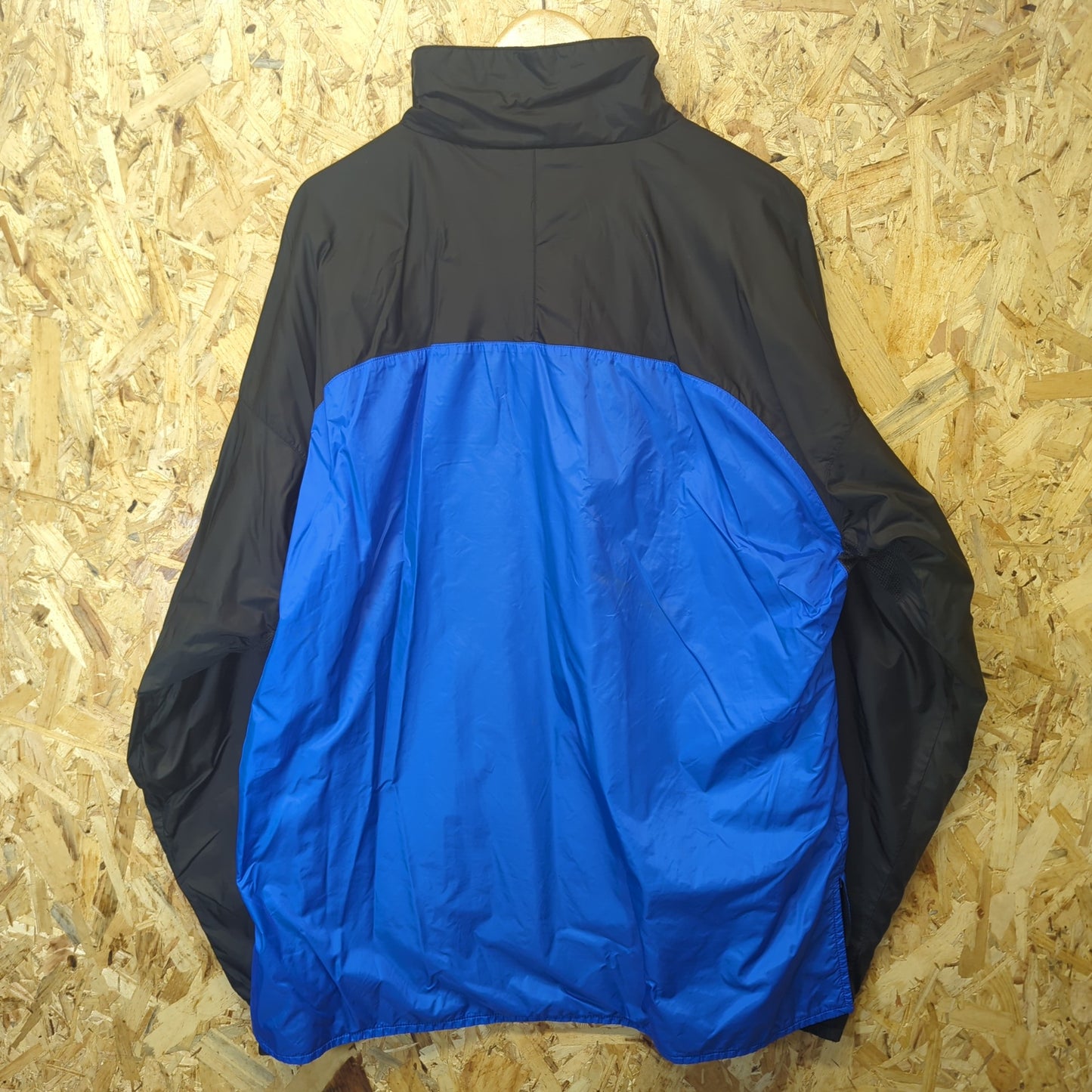 Marmot DriClimate Fleece Lined Windbreaker Jacket Black Blue Full Zip Mens XL