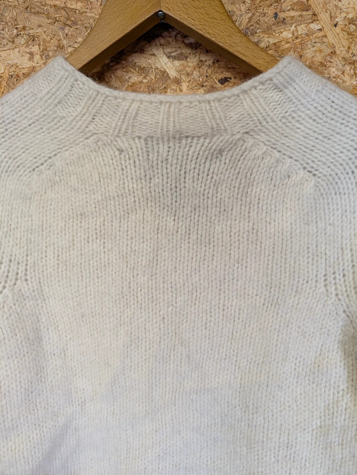 Filson Knit Crew Neck Jumper Mens Small Cream White Scotland Wool Pullover L/S