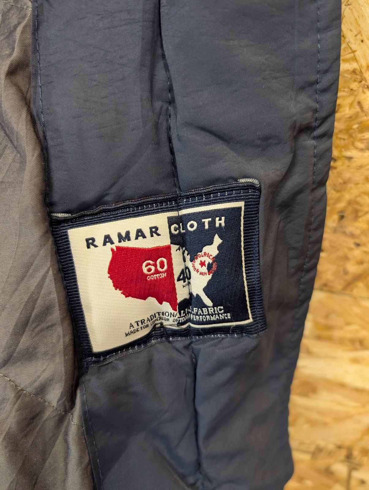 Woolrich Ramar Arctic Parka Medium Women Fur Trim Hooded Jacket Blue Winter Warm