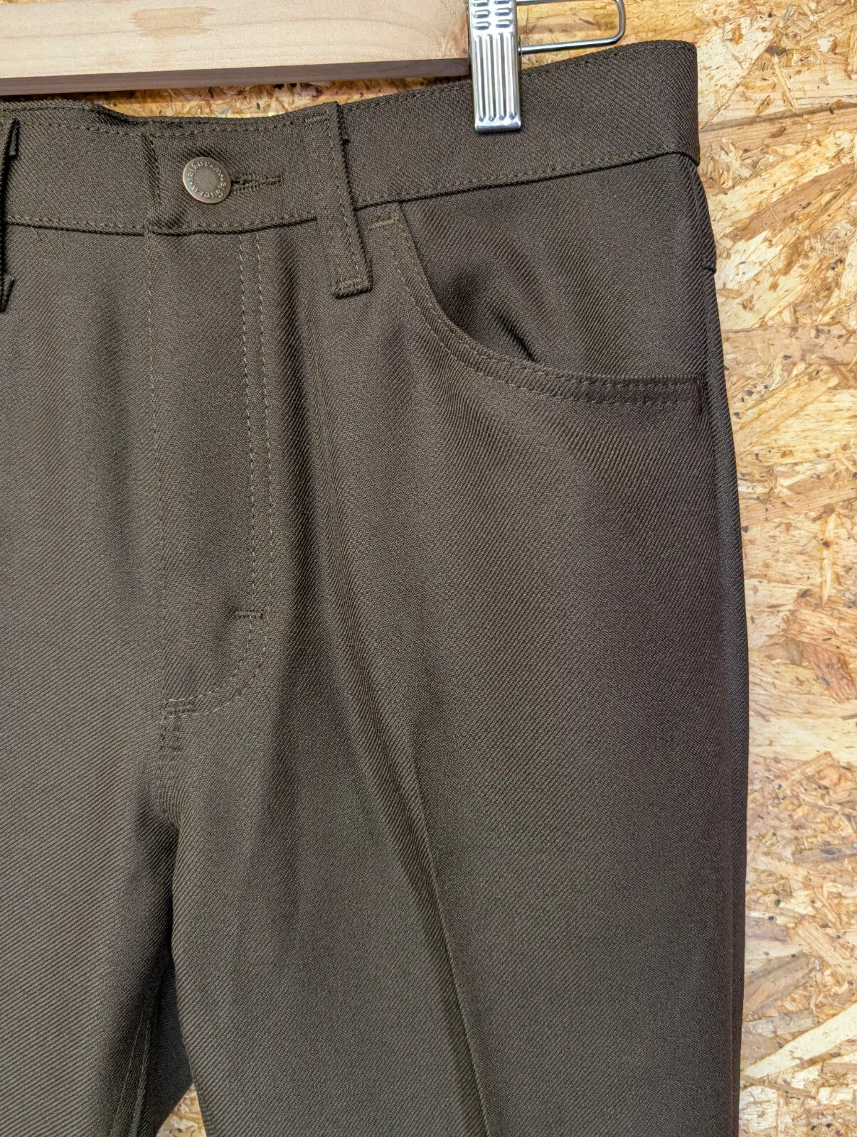 Vintage Wrangler Wrancher Bootcut Trousers W30 L32 Mens Brown Stretch A001 NWT
