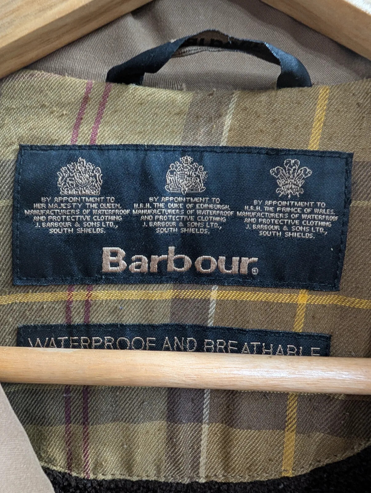 Barbour Khaki Fulbourn L1055 Jacket Womens UK8 Taupe Waterproof Breathable
