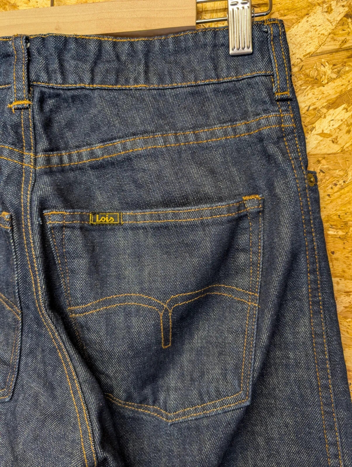 Lois 188 Terrace Jeans Men W30 L32 Dark Blue Denim Button Spain Mod 60s Retro