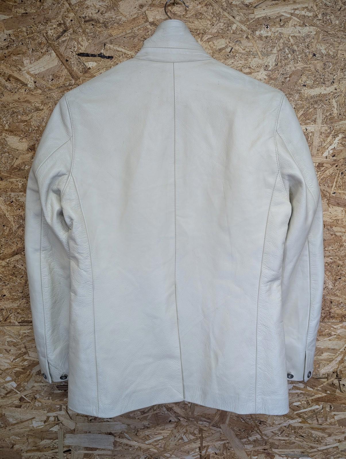 Belstaff Jacket Size 14 Women 42 Leather Italy Cream Beige Vintage Cafe Racer