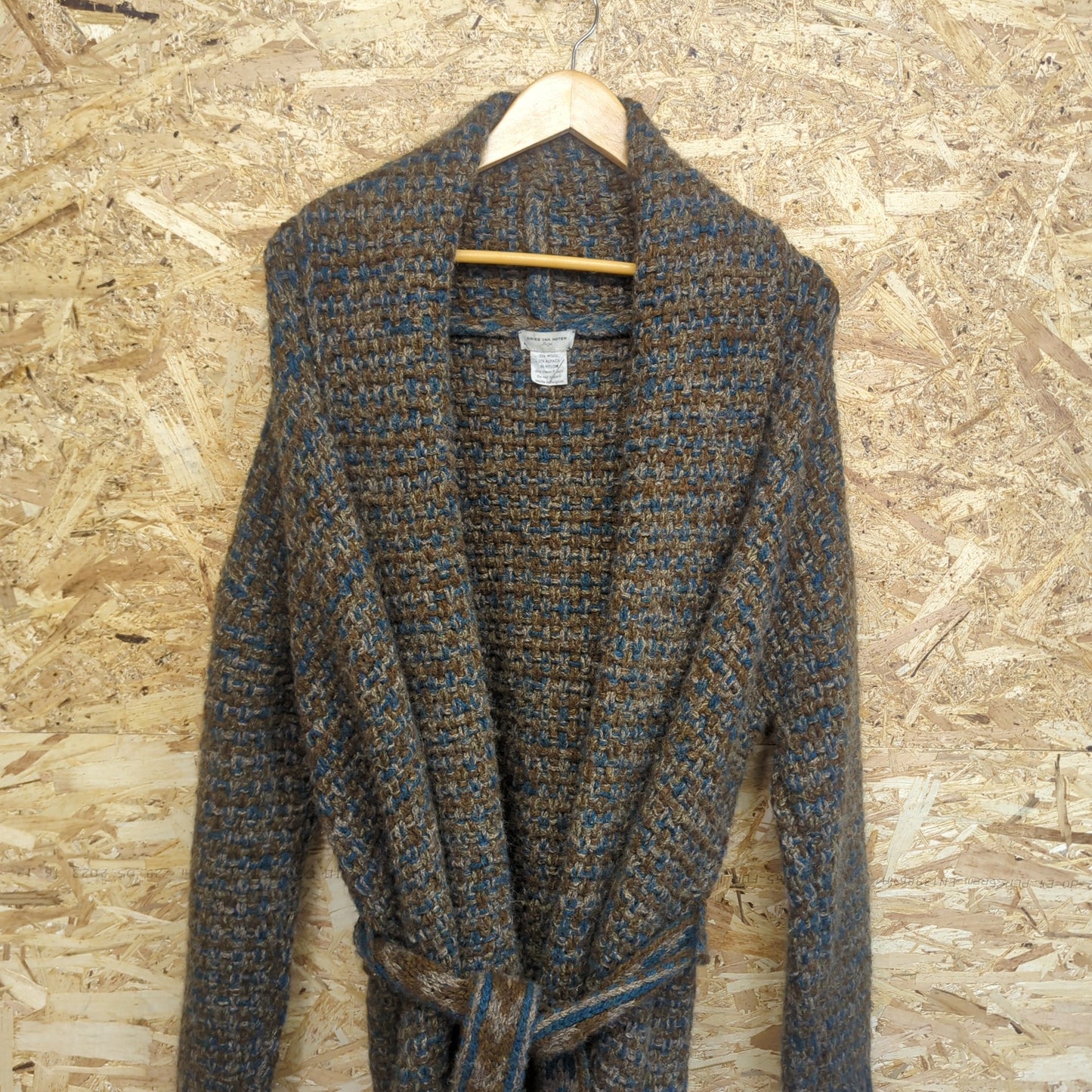 Dries Van Noten Alpaca Wool 2002 Large Vintage Oversized Chunky Knit Cardigan