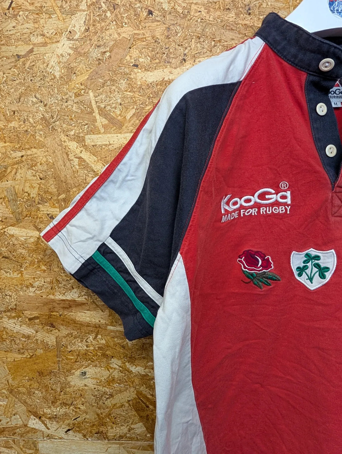 Vintage British Lions 2005 Rugby Shirt Mens Medium KooGa Red Cotton New Zealand